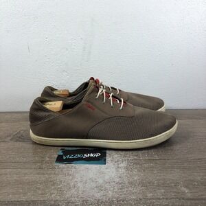Olukai Nohea Moku Low Top Lace Up Brown Sneakers Men's 11